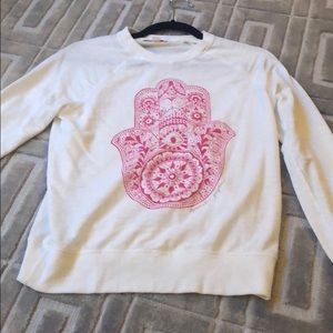 Pink hamsa sweatshirt